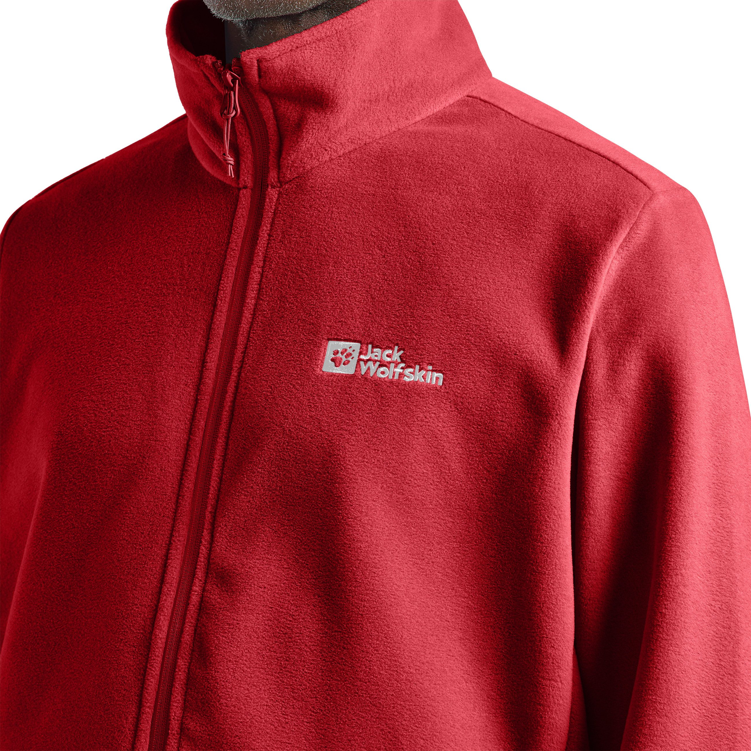 Jack Wolfskin Fleecejacke TAUNUS FZ M Windabweisend, atmungsaktiv, Übergangsjacke