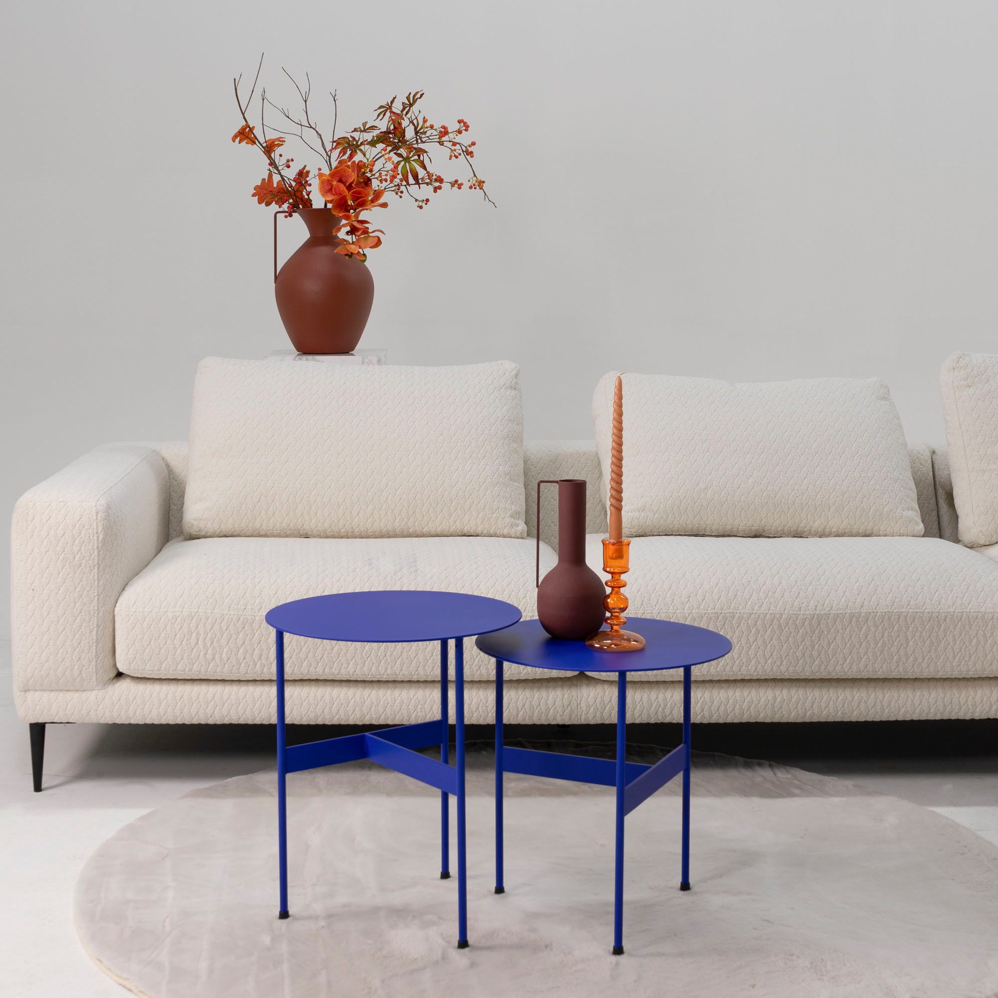 Spinder Design Beistelltisch MIRA LOW, Beistelltisch aus Stahl