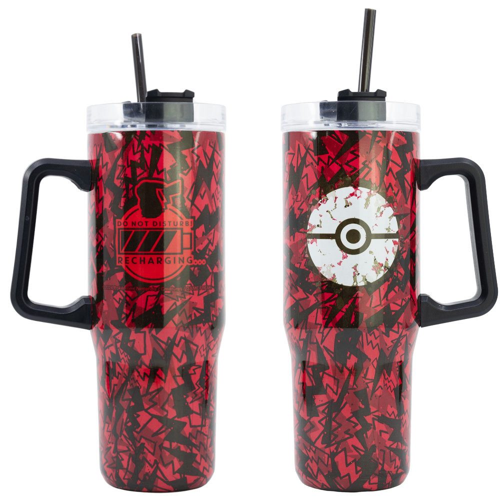 POKÉMON Coffee-to-go-Becher Pokemon Pikachu Edelstahl XL Iso Kaffeebecher Thermobecher To-Go, Edelstahl, 940 ml