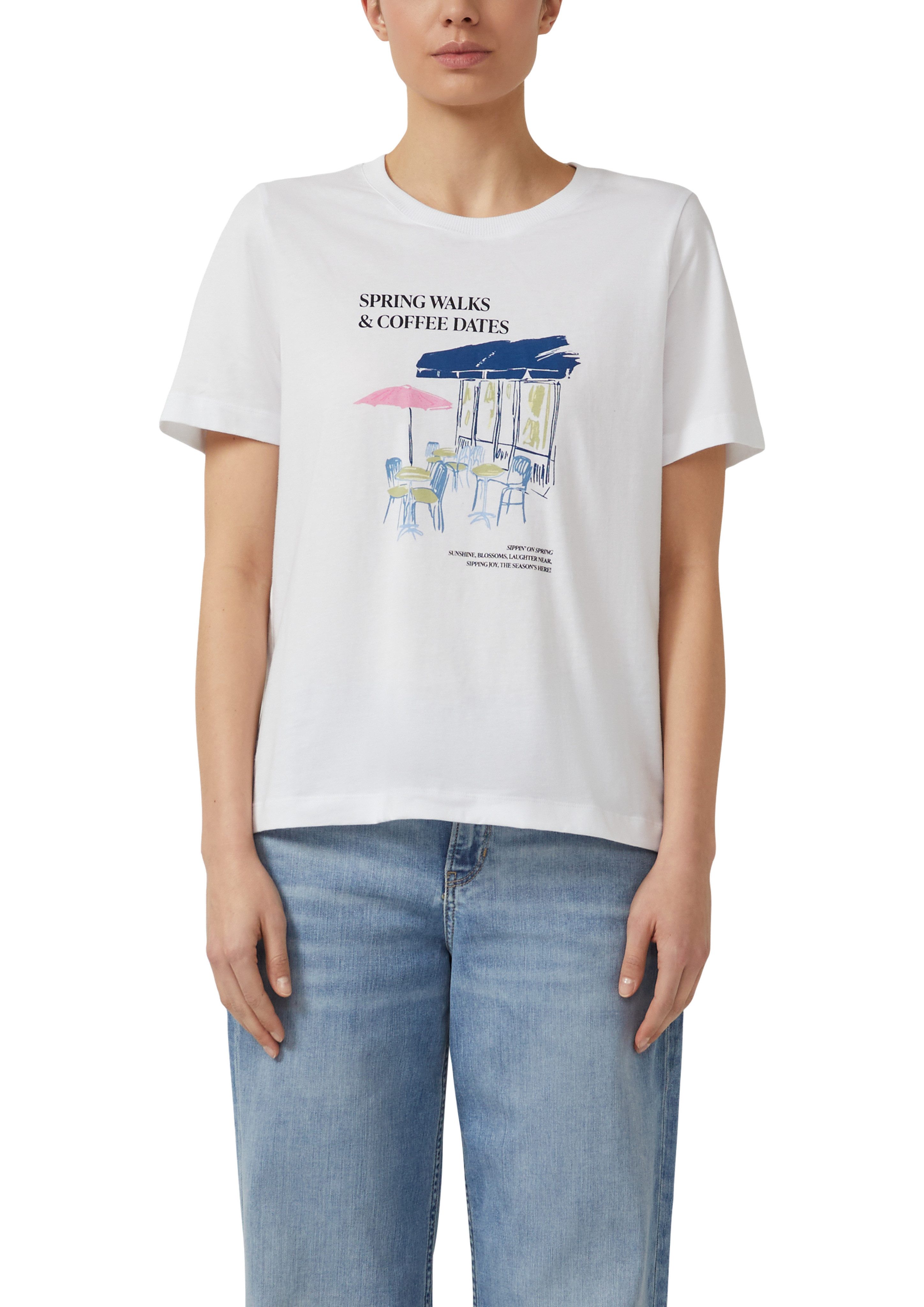 s.Oliver Kurzarmshirt Sommershirt mit Frontprint