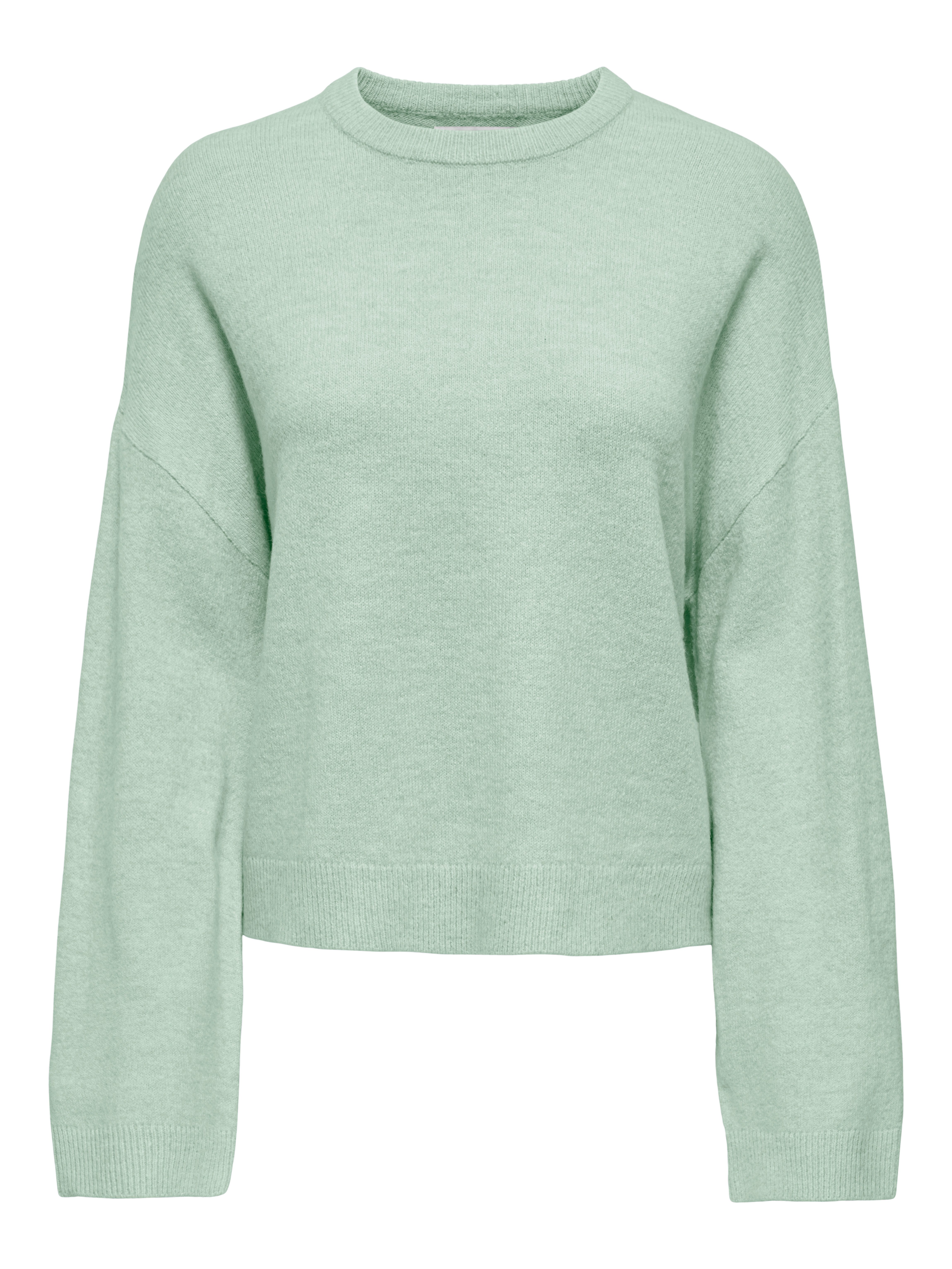 ONLY Rundhalspullover ONLSIMONI L/S O-NECK PULLOVER KNT NOOS Materialmix, regular fit