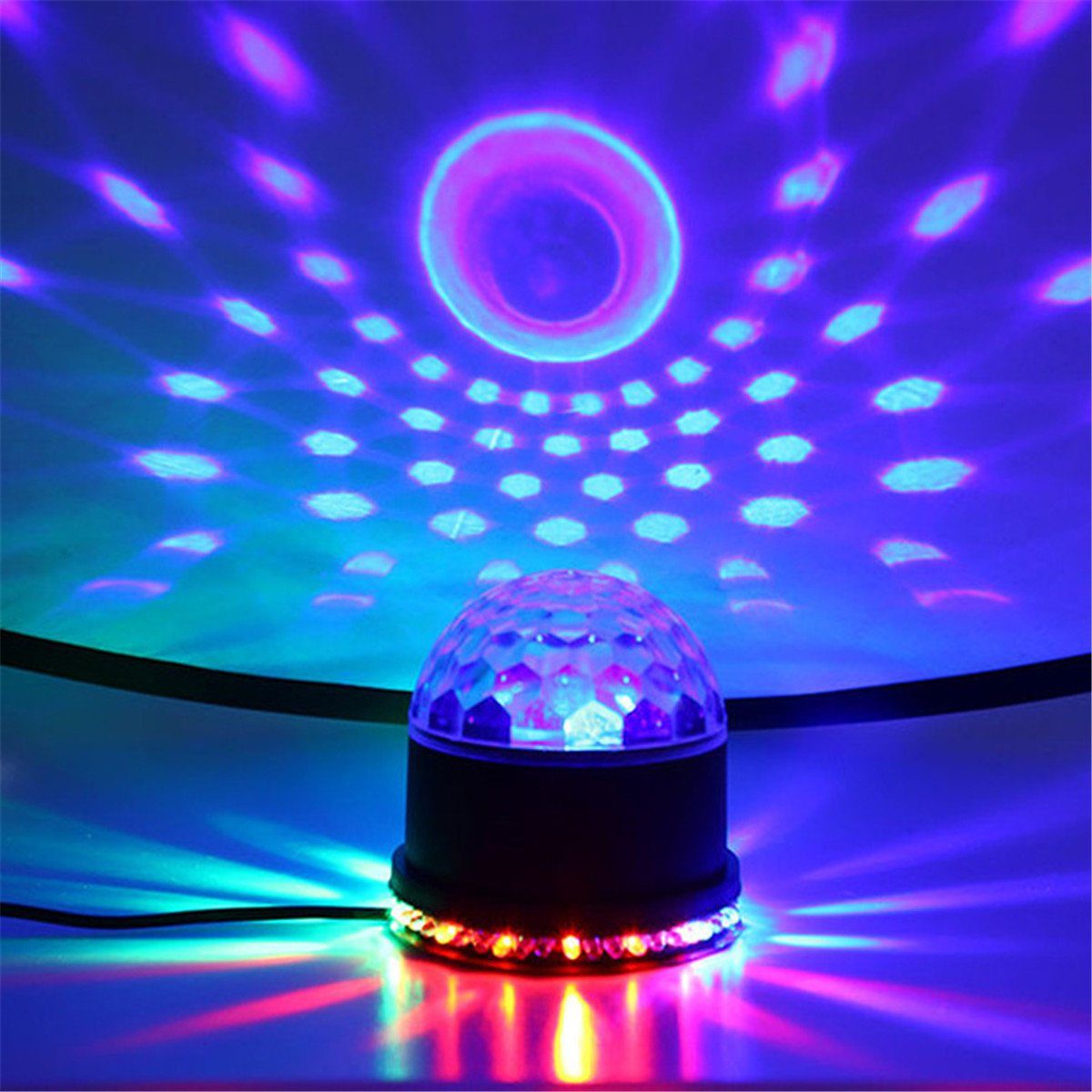 Musiksychromodus 7 Farbwechsler, Lichteffekte Discolicht, LED, Insma 5W