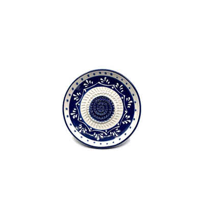 Kaladia Multireibe Reibeteller in blau und weiß, Keramik, handbemalte Küchenreibe - Made in Spain