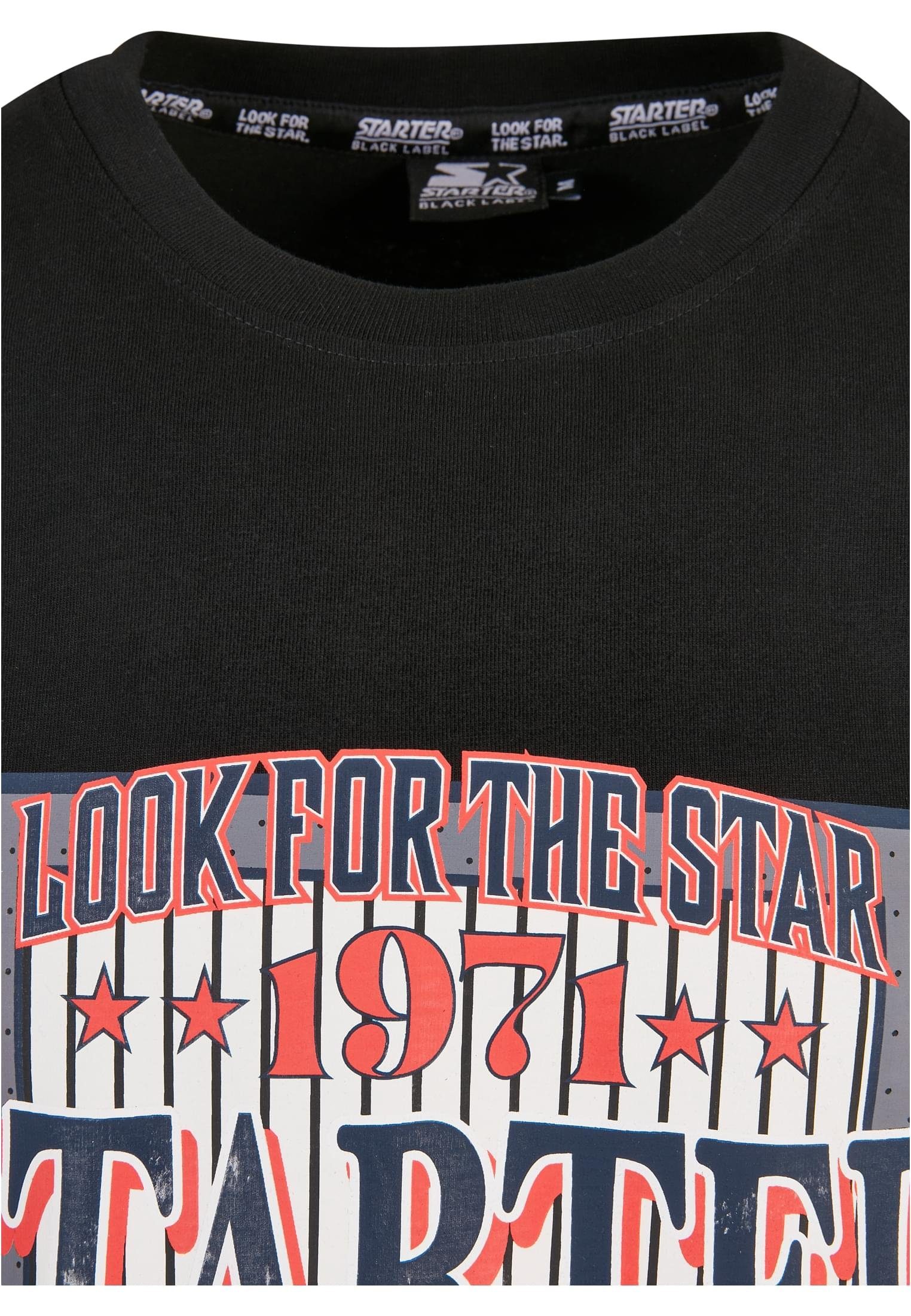 Tee Label T-Shirt Herren Starter (1-tlg) Black Heritage Starter 1971