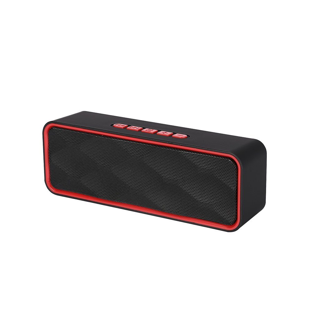MOUTEN Lautsprecher Bluetooth, Musikbox Bluetooth IPX7 Wasserdicht Stereo Bluetooth-Lautsprecher rot