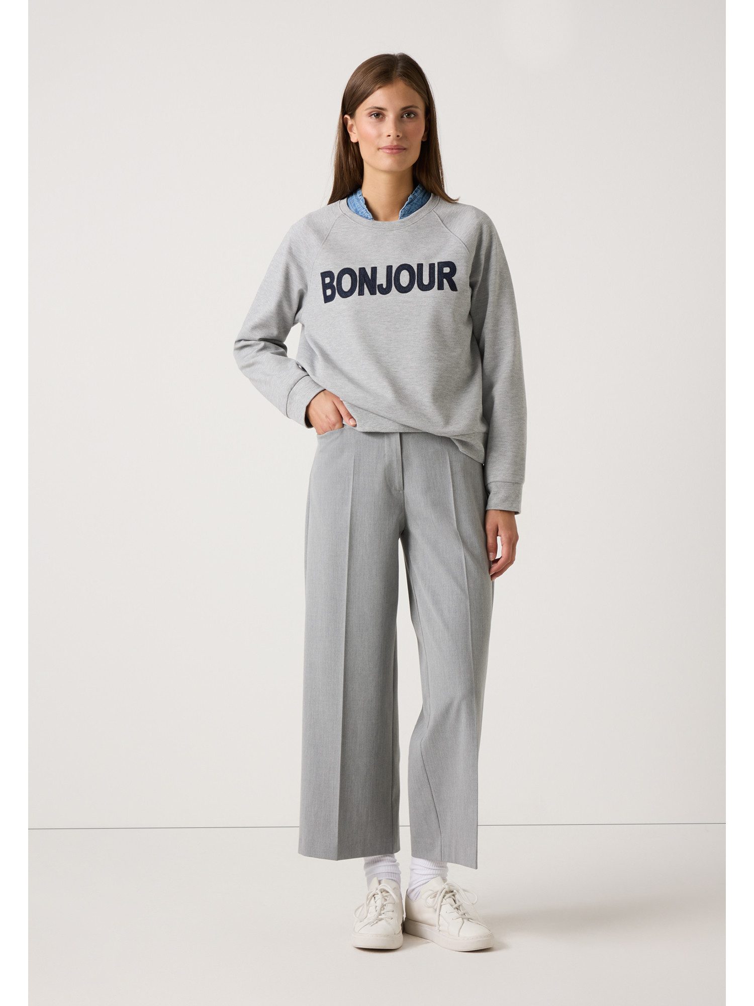 MORE&MORE Sweatshirt Rundhals-Sweatshirt langarm günstig online kaufen