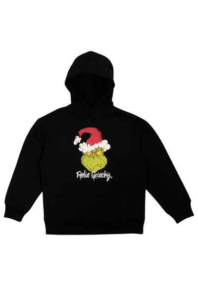United Labels® Sweatshirt The Grinch Hoodie für Jungen und Mädchen - Kapuzenpullover Schwarz