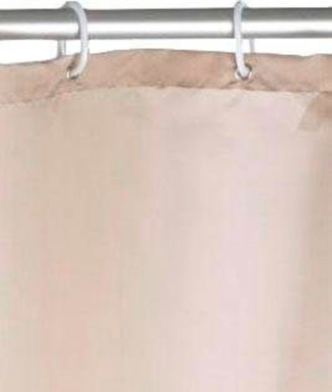 WENKO Duschvorhang Uni Beige Breite 180 cm, Höhe 200 cm, Polyester, waschbar