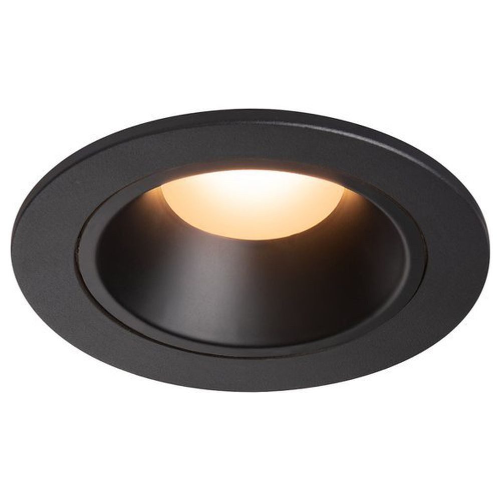 SLV Einbauleuchte LED Einbaustrahler Numinos in Schwarz 8,6W 2700K, LED