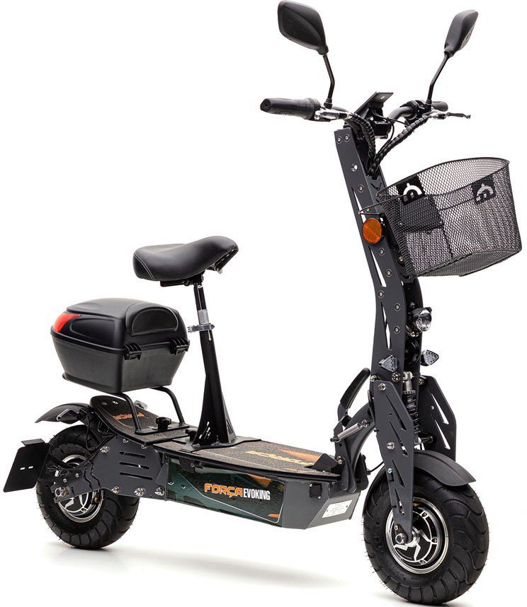 Forca E-Scooter »Evoking 45 km/h Safety (inkl. Blinker + Gepäck-Case)«,  1000 W, 45 km/h online kaufen | OTTO