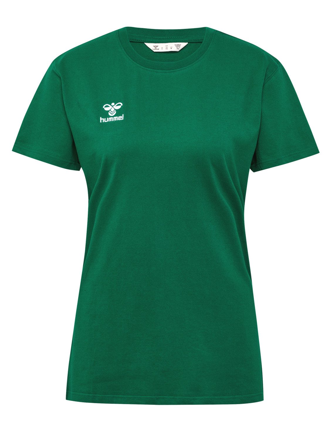 hummel T-Shirt Rundhalsausschnitt gesticktes Logo Regular fit hmlGO 2.0 T-SHIRT S/S WOMAN