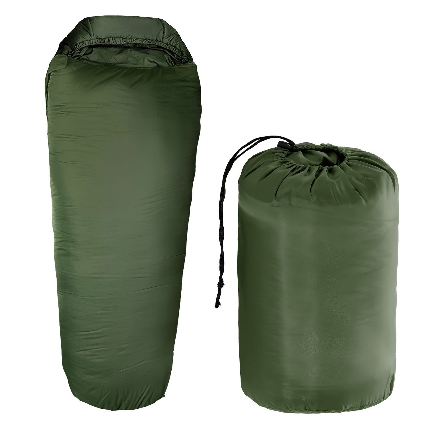 Goods+Gadgets Schlafsack Thermo Schlafsack bis -13°C (3-fach Isolierung), 3-Jahreszeiten Mumien Schlafsack