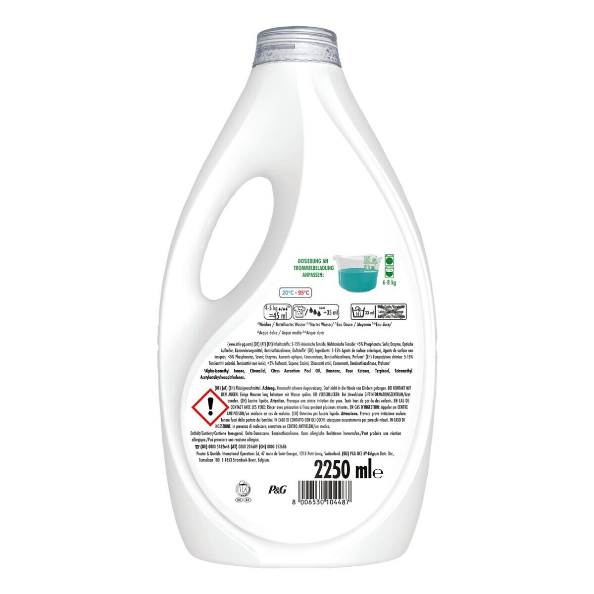 ARIEL Universal Vollwaschmittel (50 WL / 2,25 Liter)