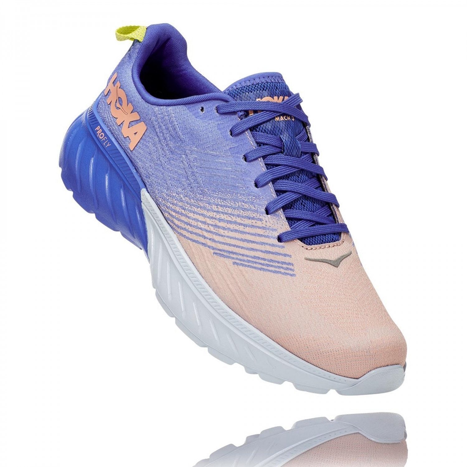 Hoka One One MACH 3 Damen Laufschuh AMPARO BLUE/SALMON Laufschuh
