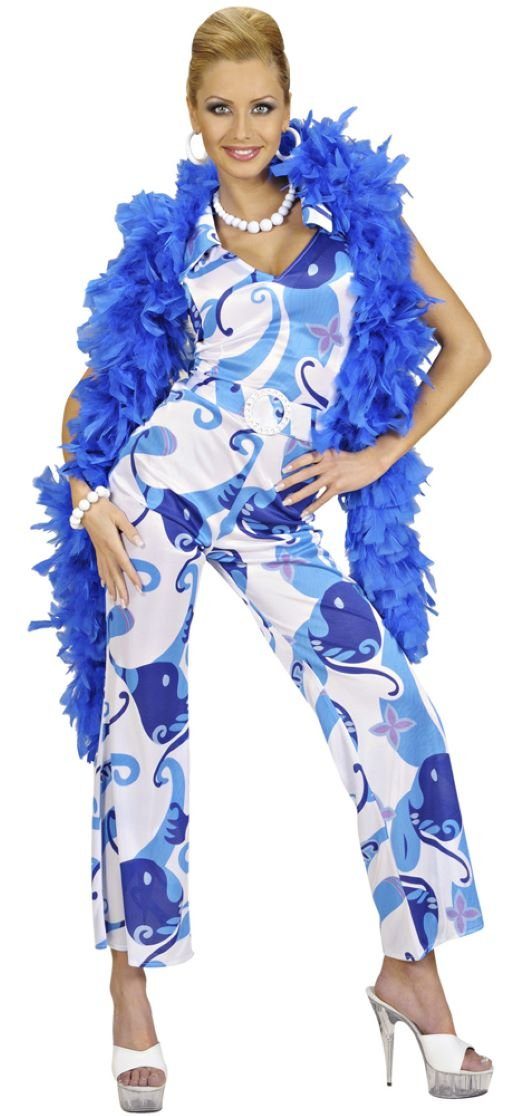 Das Kostümland Kostüm 70er Jahre Anzug Dancing Queen für Damen - Blau