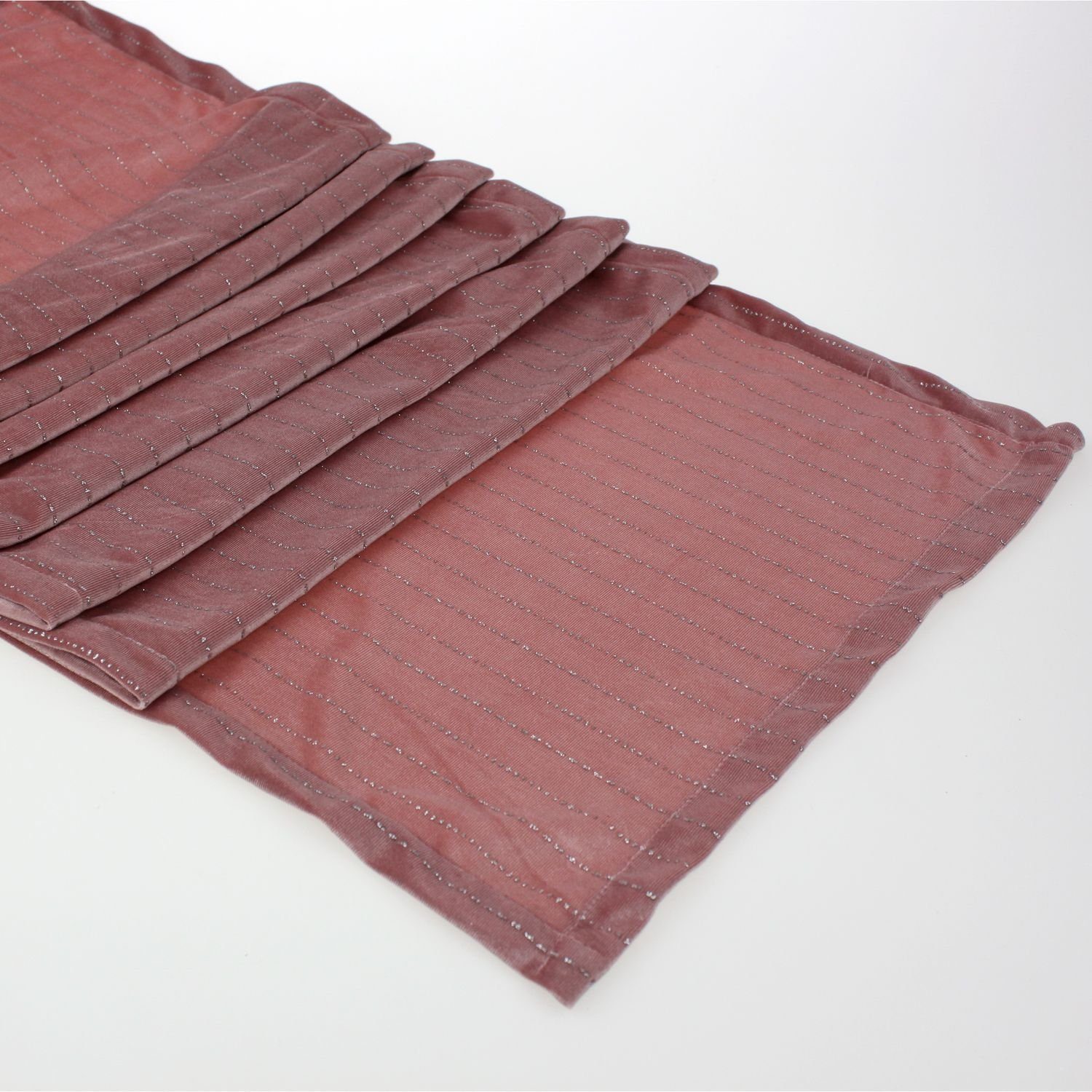 Werner Voß Läufer Samtläufer Brilliant, rosa 100% Polyester, 40x180 cm