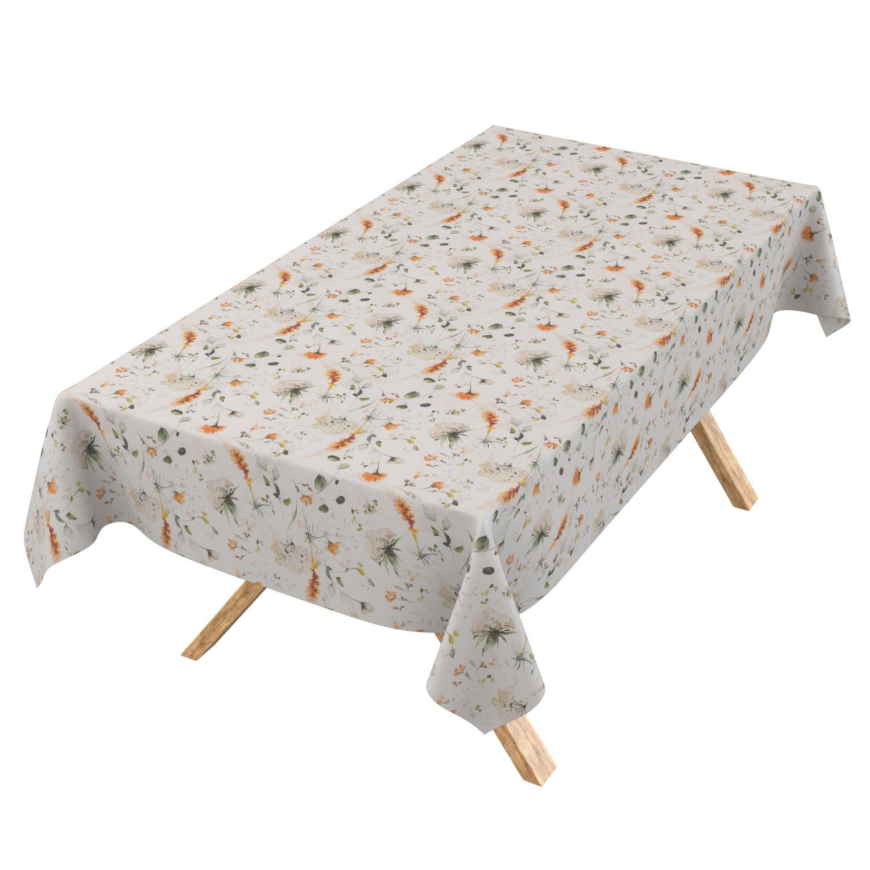 ANRO Tischdecke Wachstuch 3.0 abwischbar Frühling Tischwäsche Gartentischdecke (Einzelstück 1-tlg), wasserabweisend PU-Beschichtet Floral Bunt 100x140cm