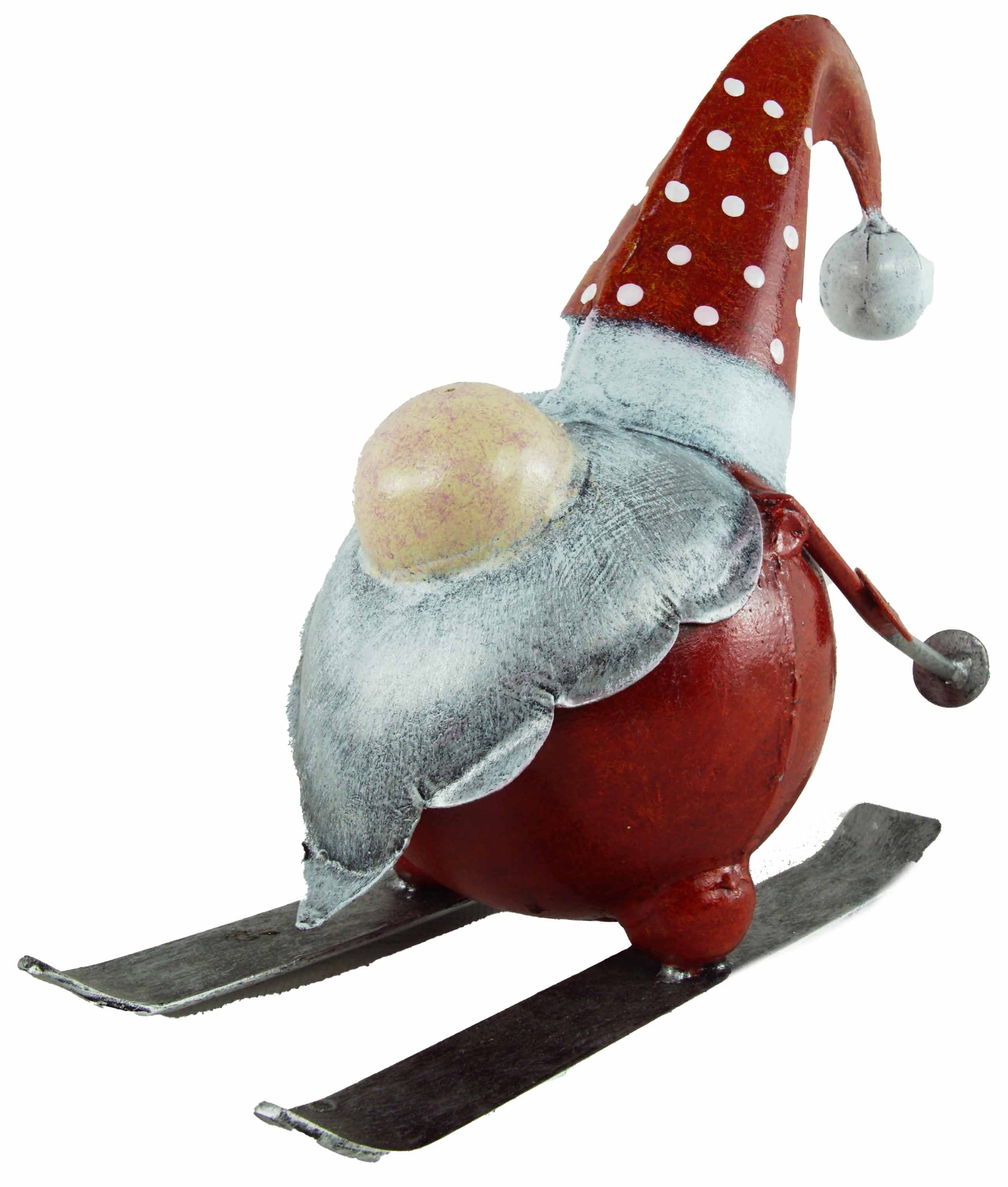 Medusa Dekofigur Wichtel auf Ski (1 St)