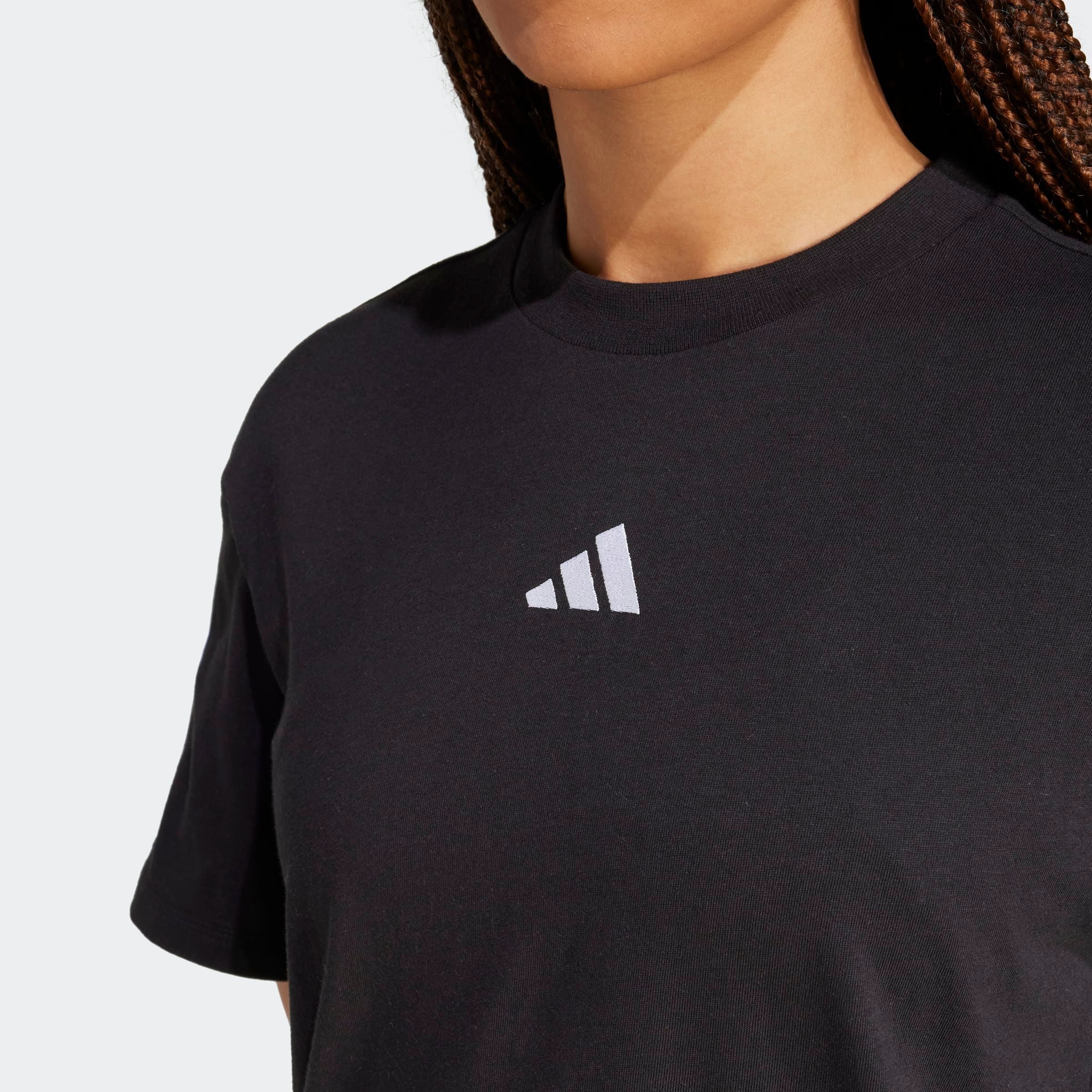 adidas Sportswear T-Shirt W 3S SJ BF T lockere Passform, Kurzarmdesign, sportlicher Stil, aus Baumwolle