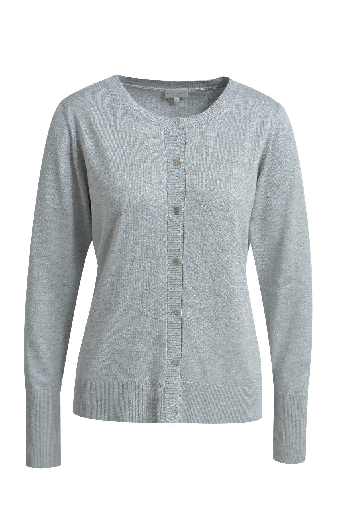 Milano Italy Strickjacke CARDIGAN ROUNDNECK B