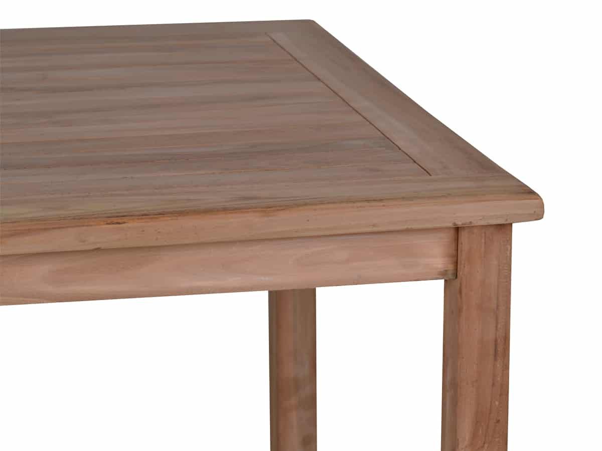 MiaMöbel Gartentisch, aus massivem Teakholz Honig