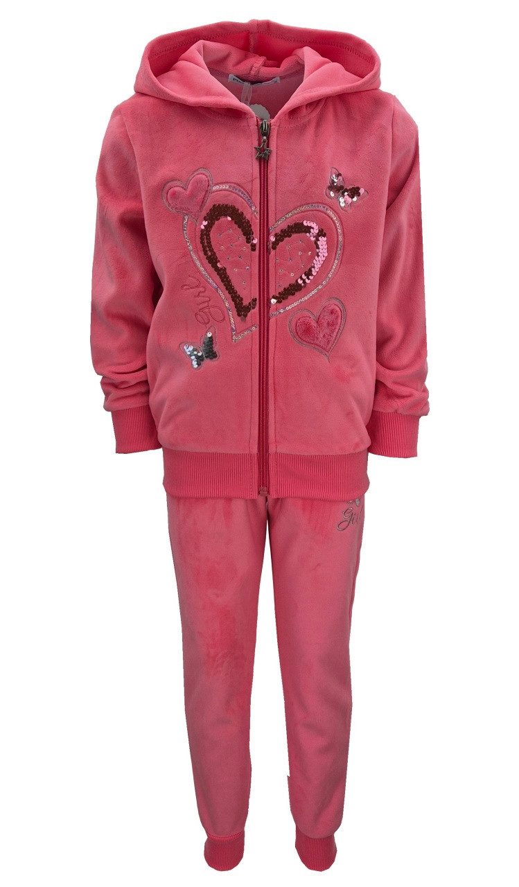 Sweatanzug Nicki Sweatanzug, Freizeitset, Kapuzen Jacke + Jogginghose, MF505