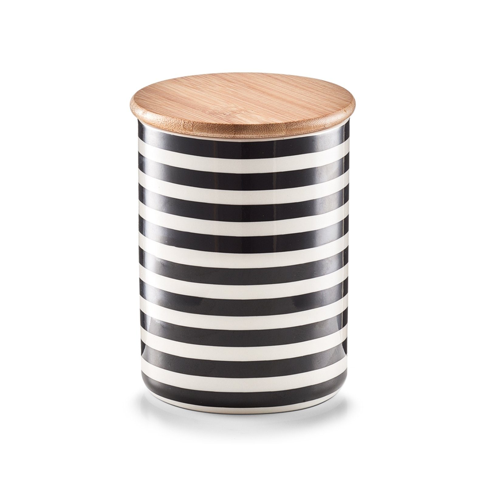 1-tlg), (Stück, mit Neuetischkultur Bambusdeckel Vorratsdose Stripes, Lebensmitteldose Keramik, Vorratsdose