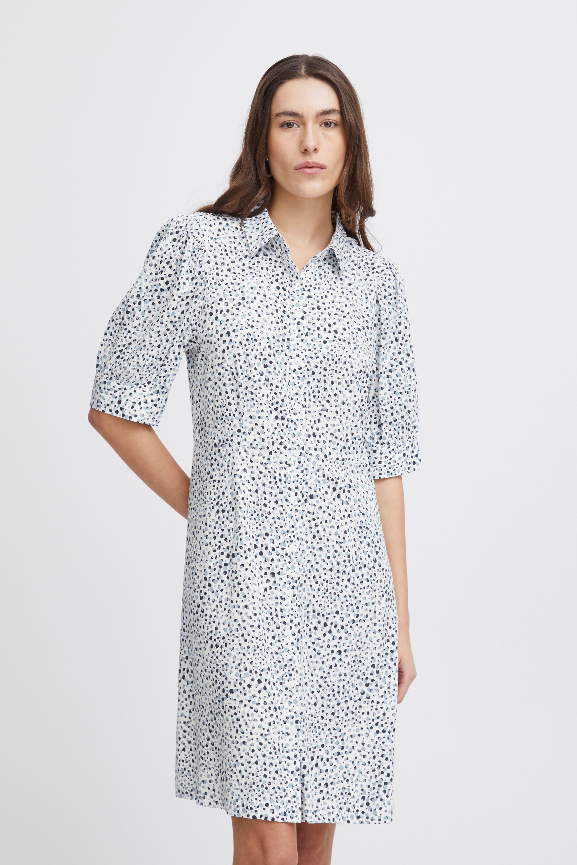 Ichi Blusenkleid IHAYA DR2 Luftiges Midi-Kleid günstig online kaufen