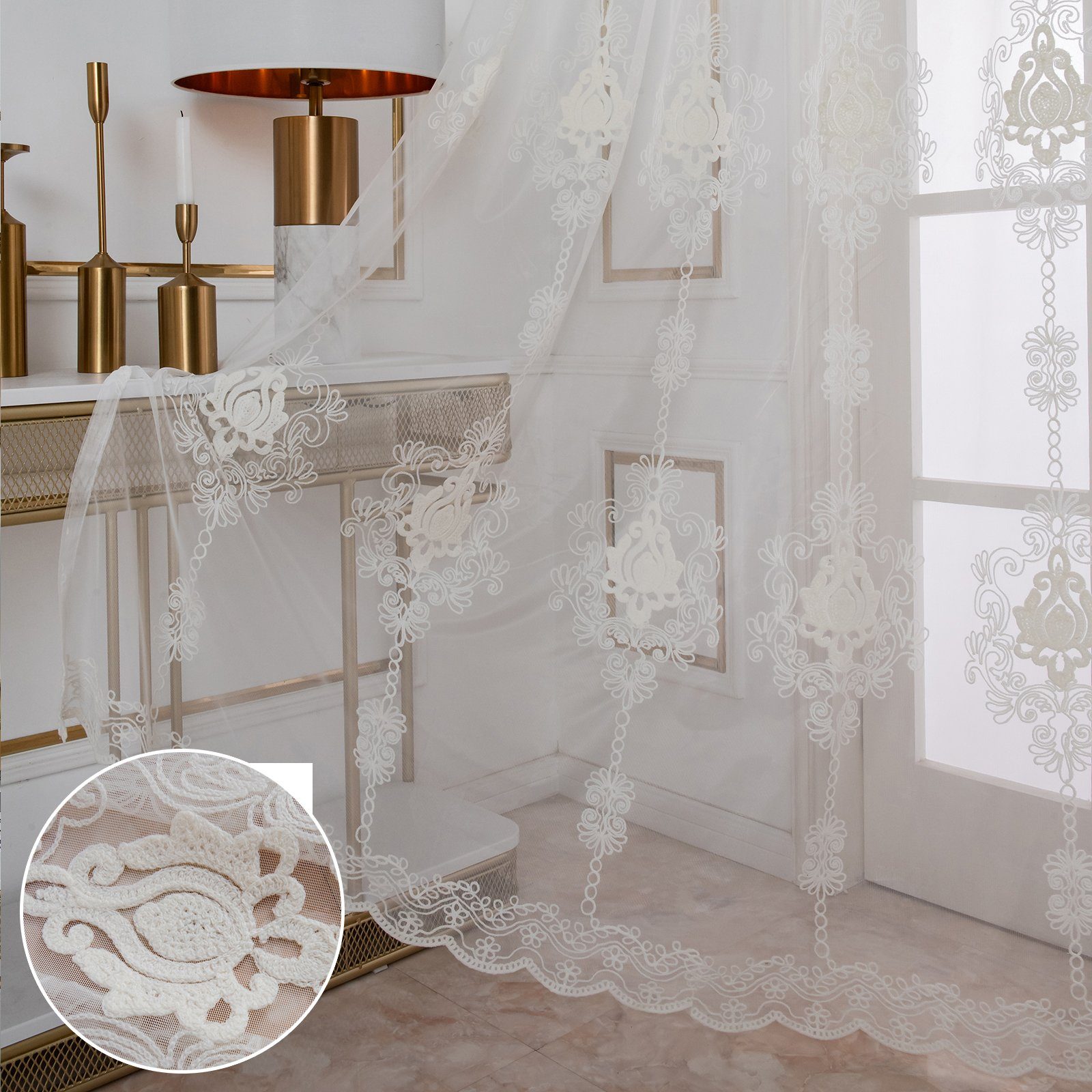 Sunicol Gardine Transparent Vorhang mit Ösen, günstig online kaufen
