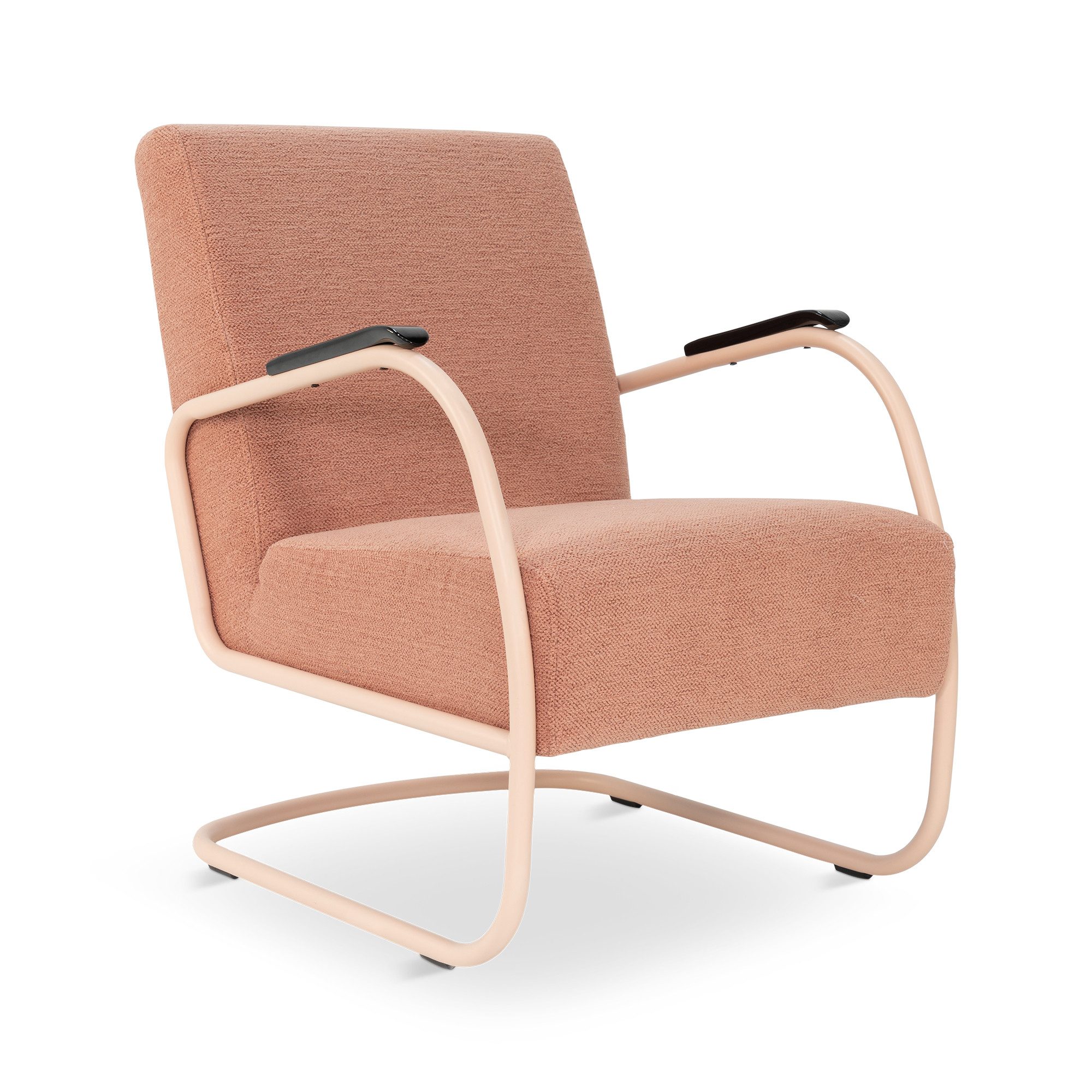Spinder Design Sessel Retro, Freischwinger aus Stahl