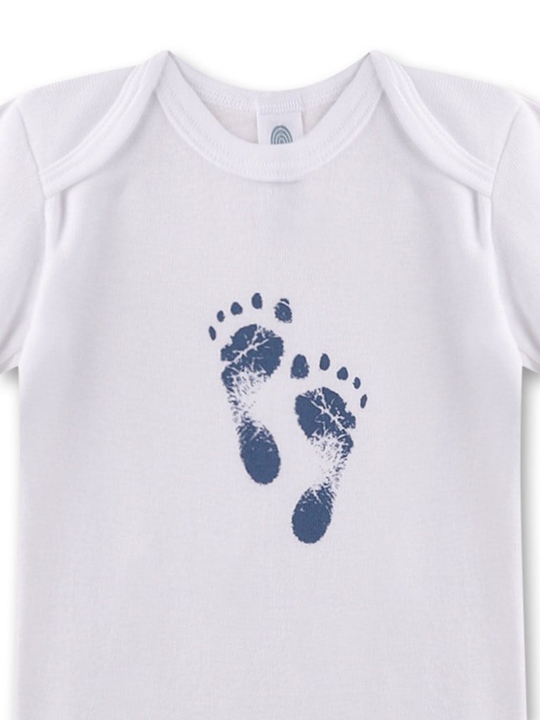 Sanetta Langarmbody Baby Body Jungen aus Baumwolle – Kurzarm mit Print