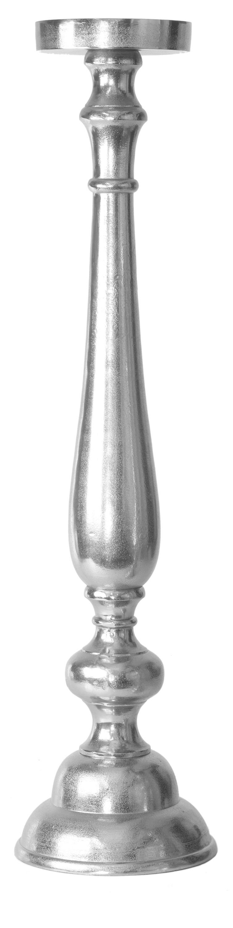 Tischkerzenhalter Aluminium Stand Kerzenhalter Altarleuchter Kaya L silber Kerzenständer