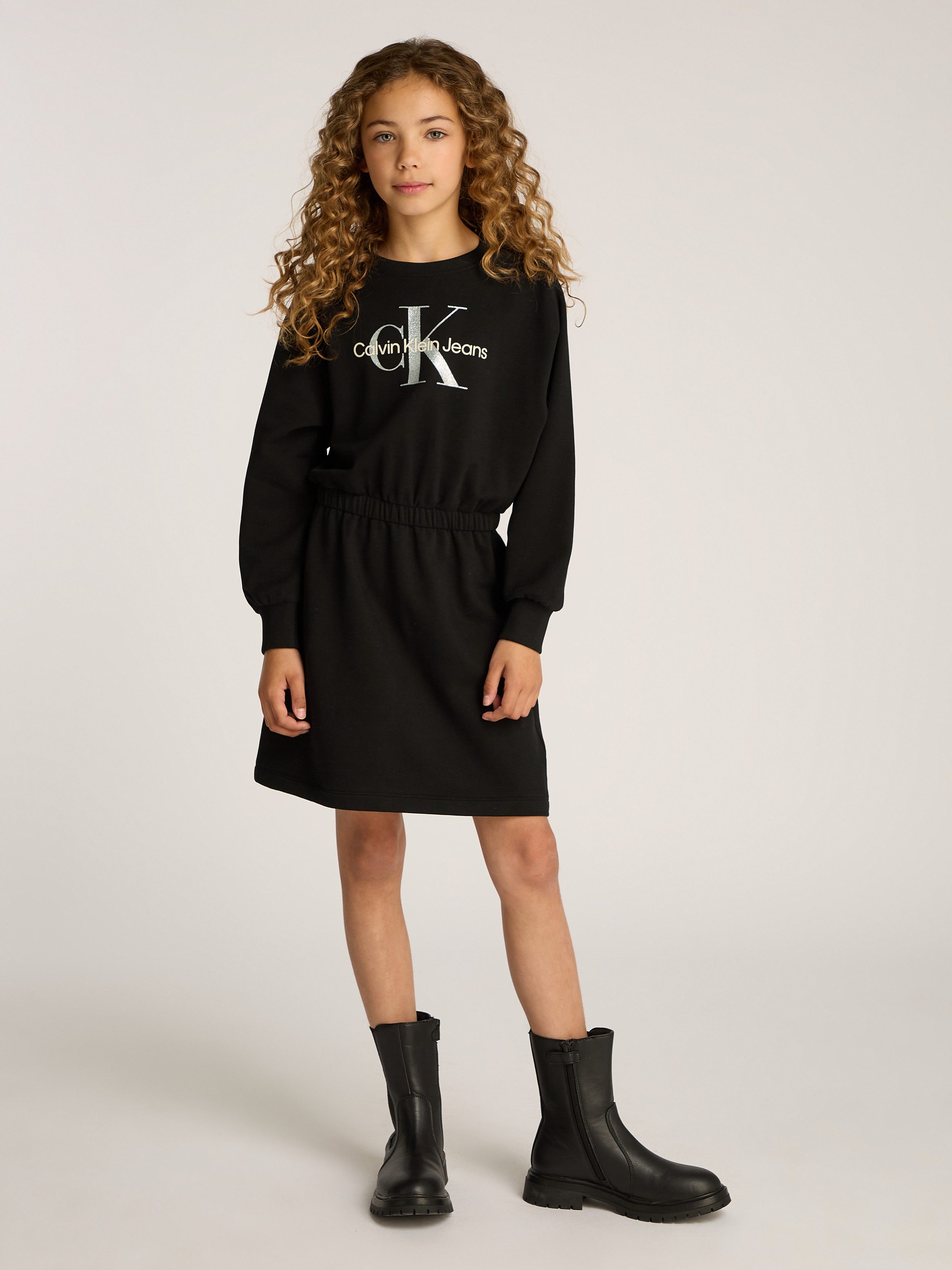 Sweatkleid GLITTER MONOLOGO HWK DRESS