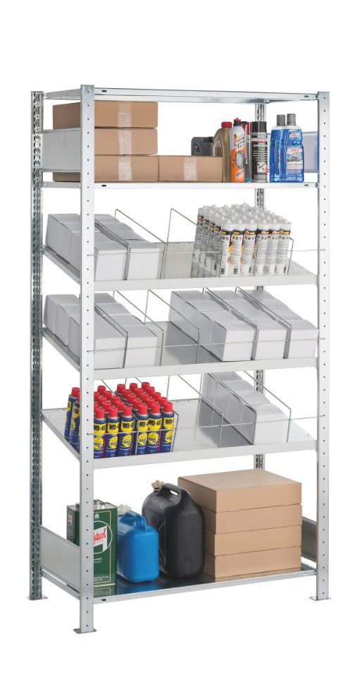 Steckregal Grundregal, Kombibodenregal MULTIplus150, 2000 x 1000 x 500 mm