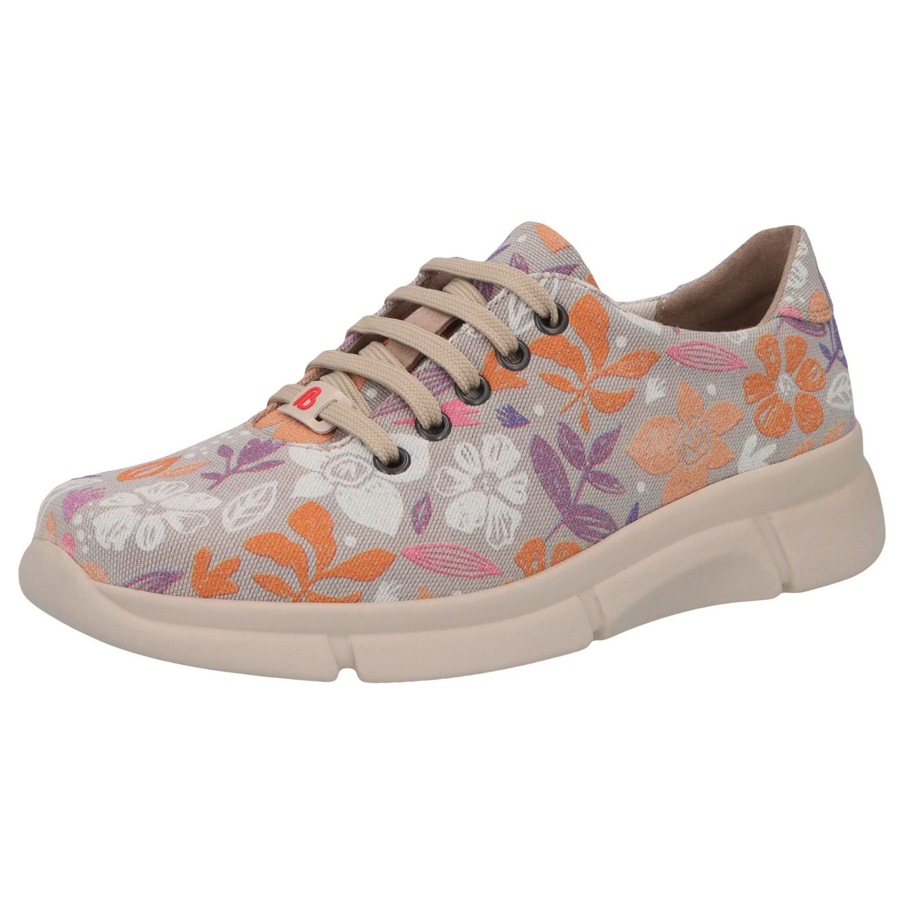 Berkemann Damen Sneaker Susanna – Mit Stretch-Einsätzen, Weiches Leder, Klettverschluss