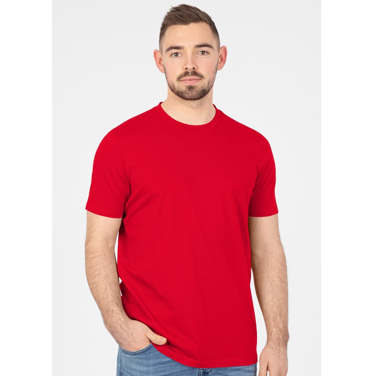 rot Organic Kurzarmshirt Jako T-Shirt