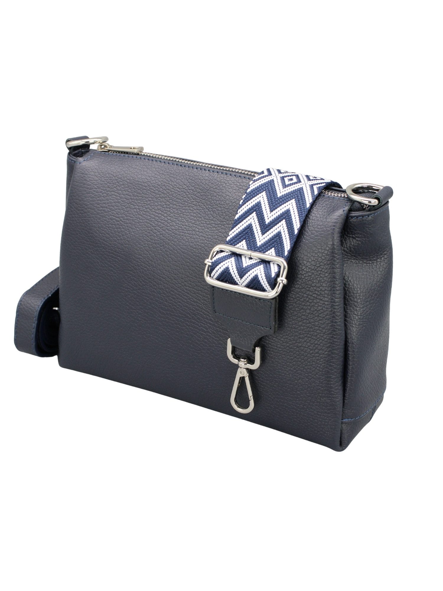 Adel Bags Schultertasche Echtleder Umhängetasche Sahra – Mittelgroß, viele Fächer, verstellbar, echtes Leder