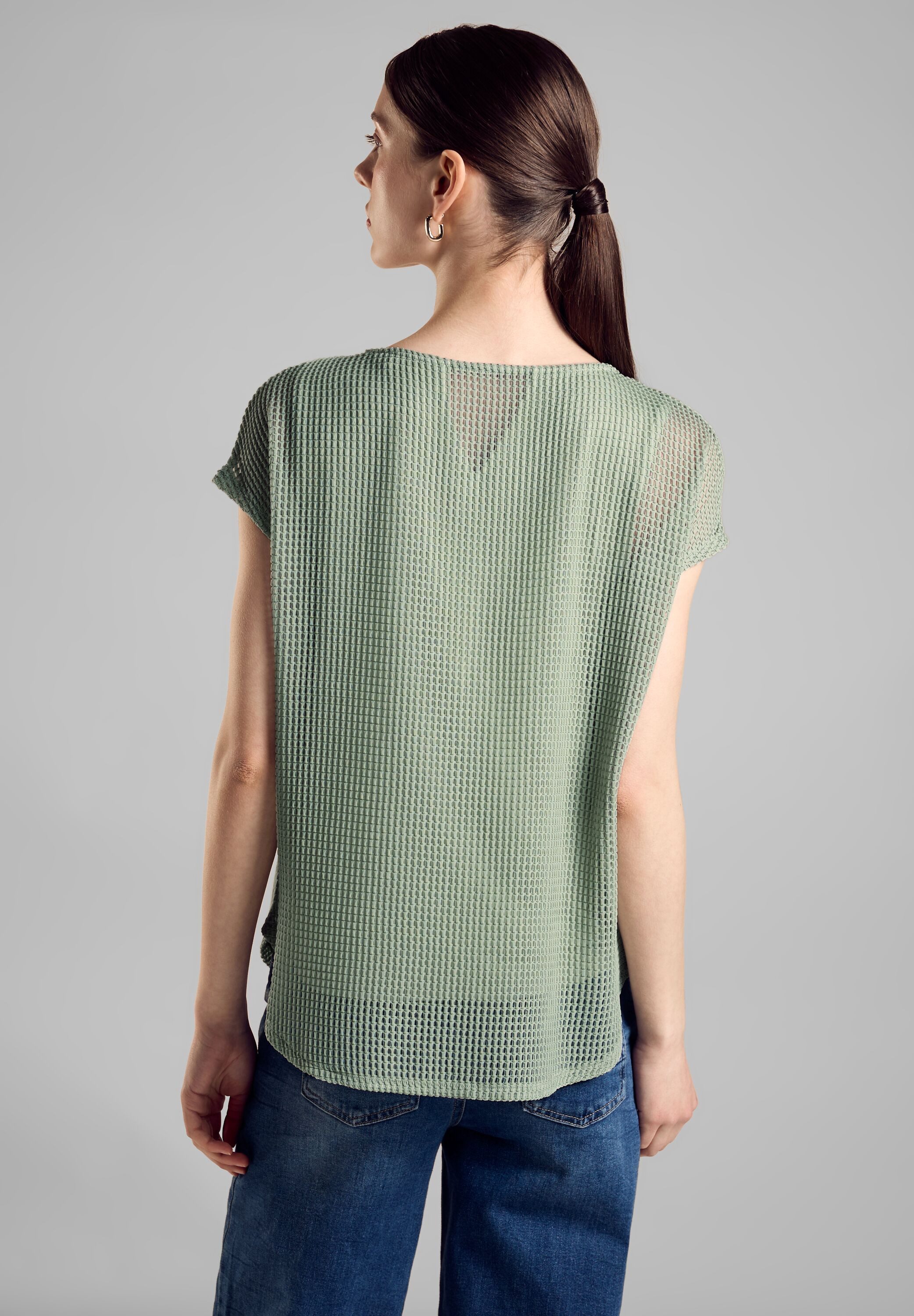 STREET ONE 2-in-1-Shirt mit Mesh Struktur günstig online kaufen