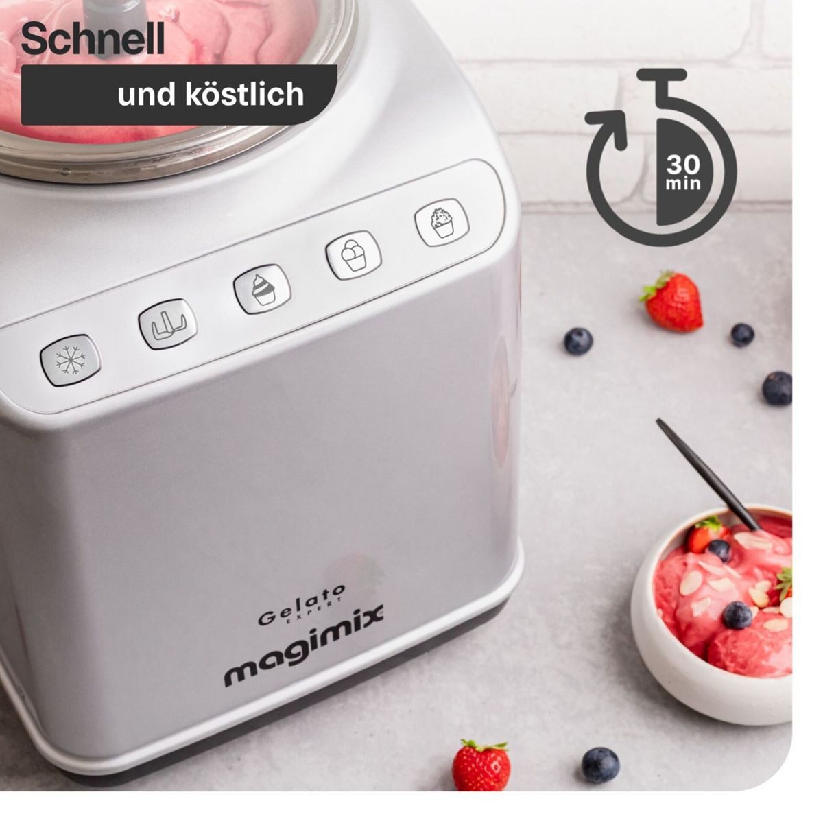 Magimix Eismaschine Gelato Expert Eismaschine, Speiseeismaschine