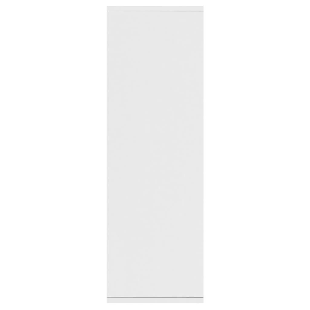 furnicato Bücherregal/Sideboard Holzwerkstoff cm 50x25x80 Bücherregal Weiß