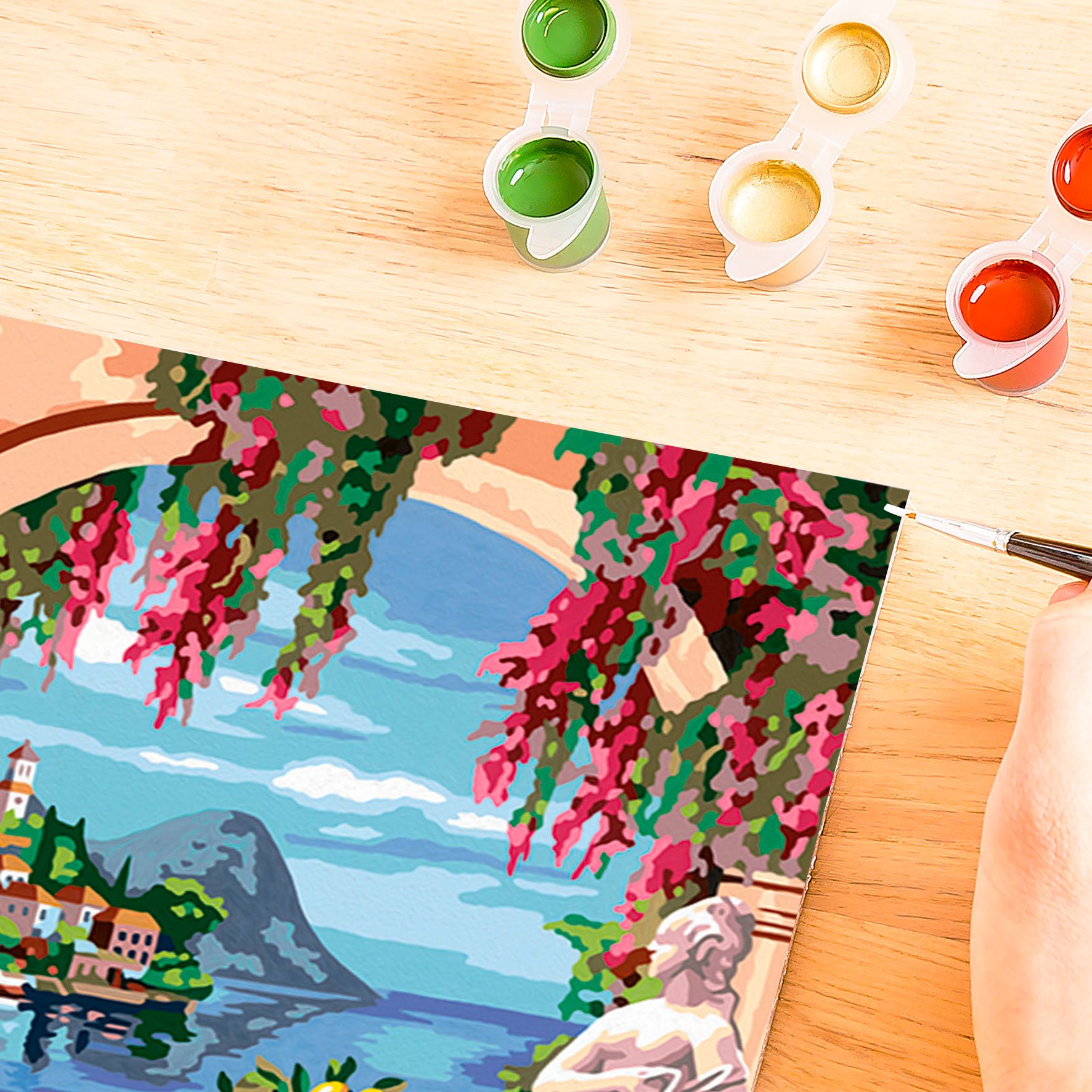 Ravensburger Malen nach Zahlen CreArt, Lago Maggiore, für Erwachsene; Made in Europe