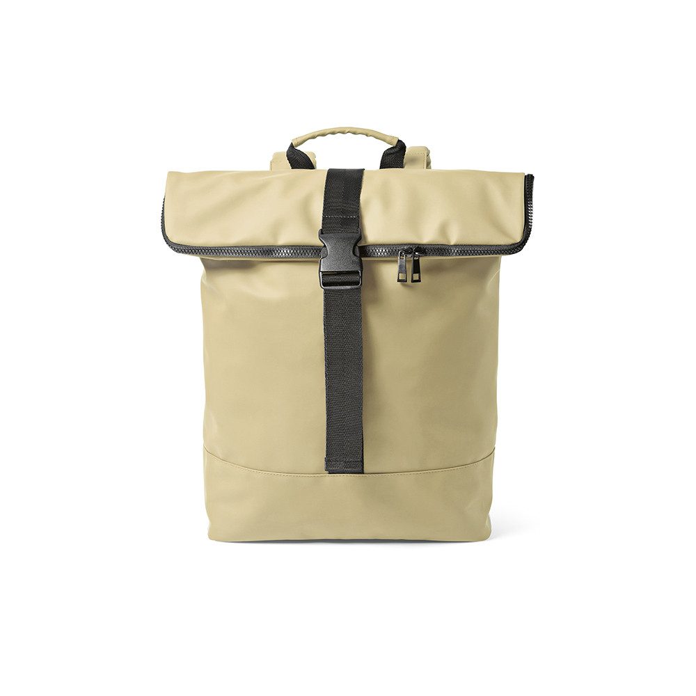 CABBEL Rucksack Rucksack 24L Laptop 17 Zoll nachhaltig rPET 0,53 kg leicht robust (Rucksack, 1-tlg., Einzelartikel), Beige, recyceltes Polyester, 59% rPET, 24 Liter, 30x38x10 cm, 0,53 kg
