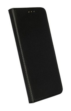 cofi1453 Handyhülle Buchtasche "Smart" SAMSUNG GALAXY A22 5G (A226B), Kunstleder Schutzhülle Handy Wallet Case Cover mit Kartenfächern, Standfunktion Schwarz