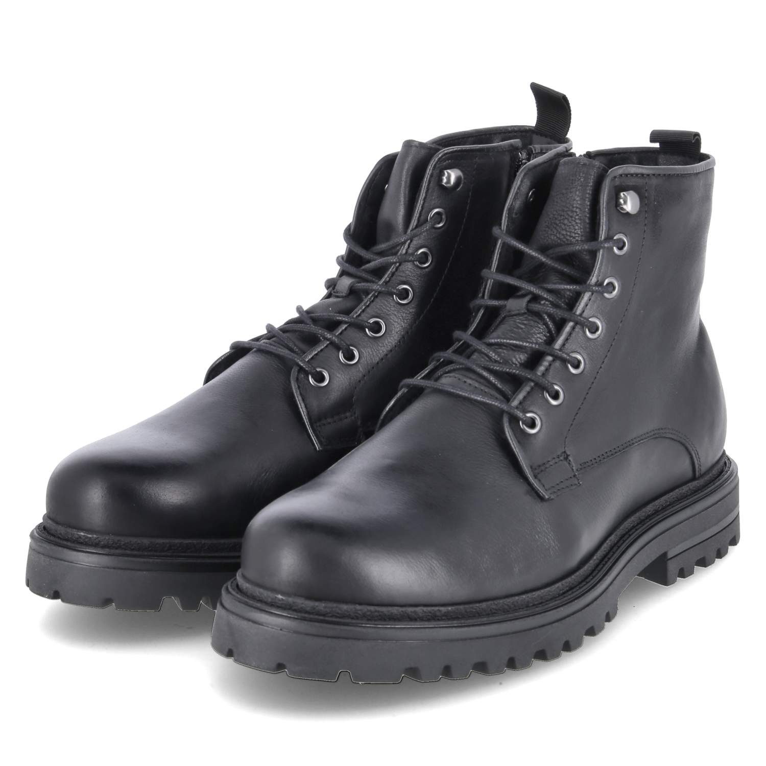 Kaerlek Kaerlek 10338-011 Herren Glattleder schwarz Schnürstiefel
