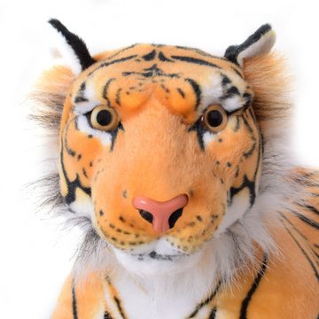 Kuscheltier Tiger Deko Plüschtier Raubkatze Großkatze 80cm