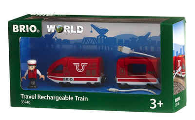 BRIO® Spielzeugeisenbahn-Lokomotive »Brio World Eisenbahn Zug Roter Akku Reisezug 4 Teile 33746«
