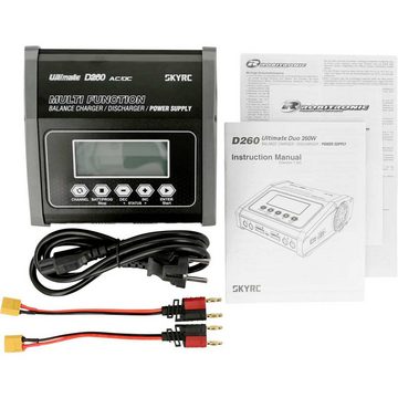 SkyRC AC/DC Ladegerät LiPo 1-6s 14A 260W Modellbau-Ladegerät (Grafische Anzeige, Schnellladefunktion, Timer-Abschaltung)