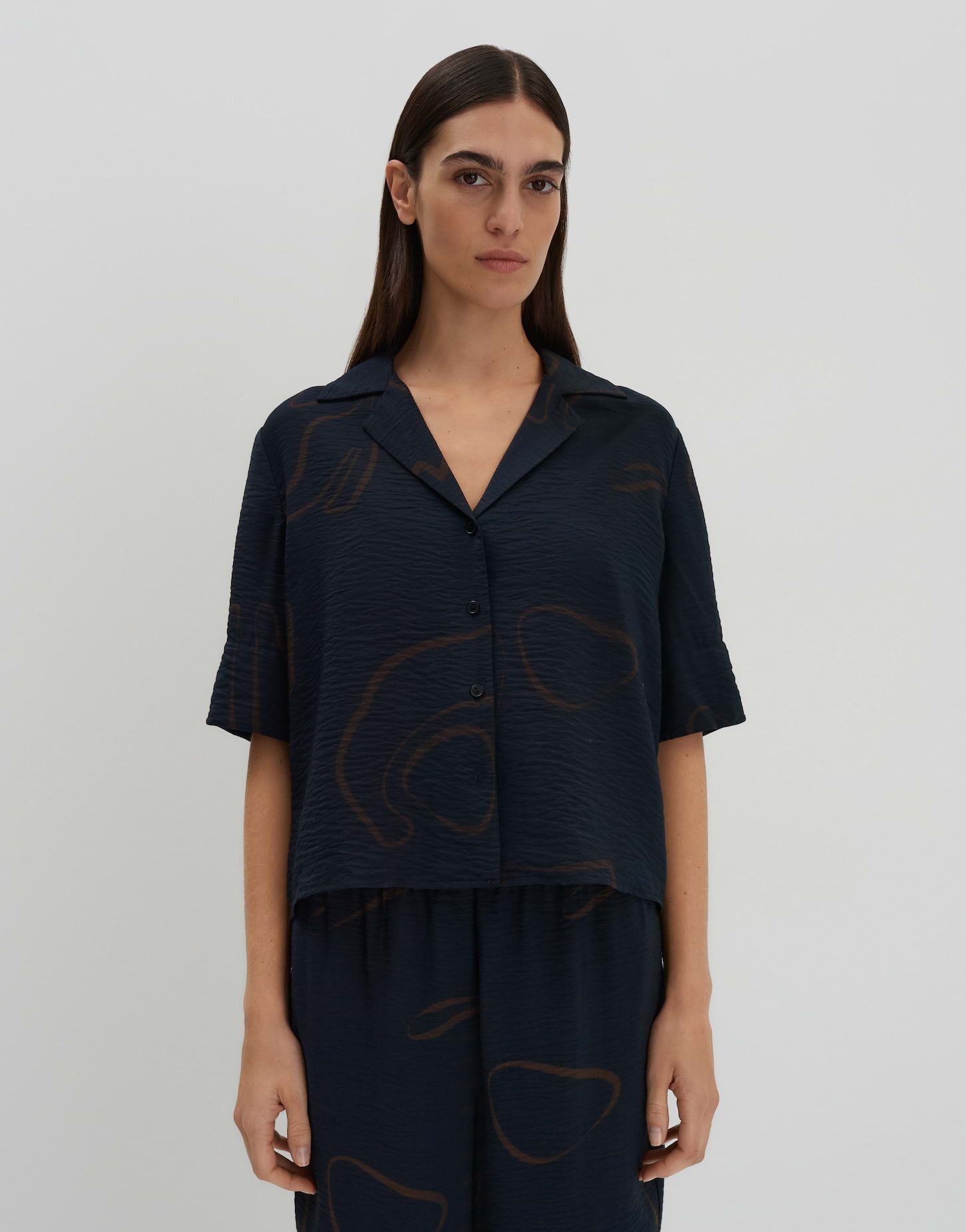 someday Kurzarmbluse ZESORA Loose mit abstarktem günstig online kaufen