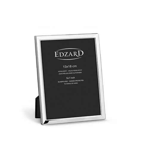 EDZARD Bilderrahmen Bergamo, versilbert und anlaufgeschützt, für 13x18 cm Bilder - Fotorahmen