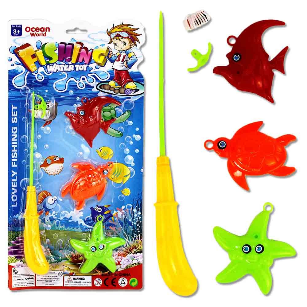 BEMIRO Badespielzeug Angelspiel für Kinder – 28 x 14 cm, aus Kunststoff